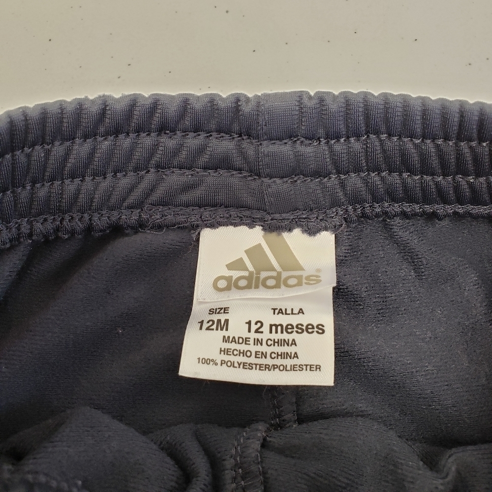 Adidas 2 Piece Tracksuit Gray Orange Baby Size 12M - Picture 7 of 7